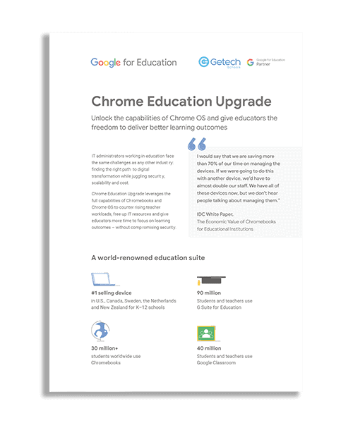 Chrome Edu Upgrade