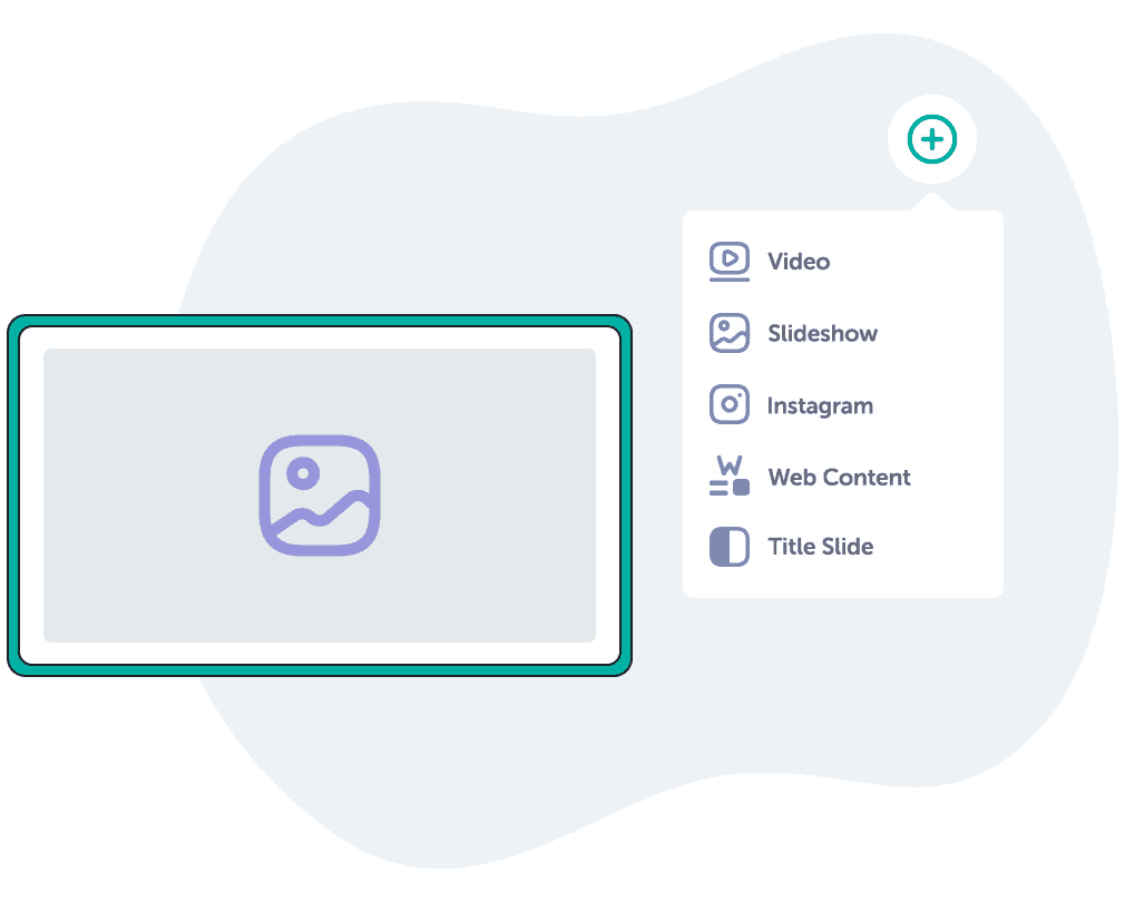 TrilbyTV Your Content: Quickly upload videos, image galleries and social media feeds to your school's digital signage