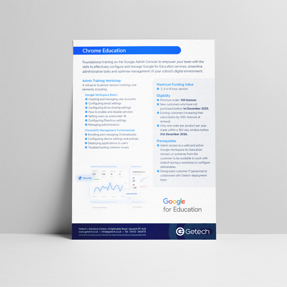 Chrome Education: Admin Training Workshop