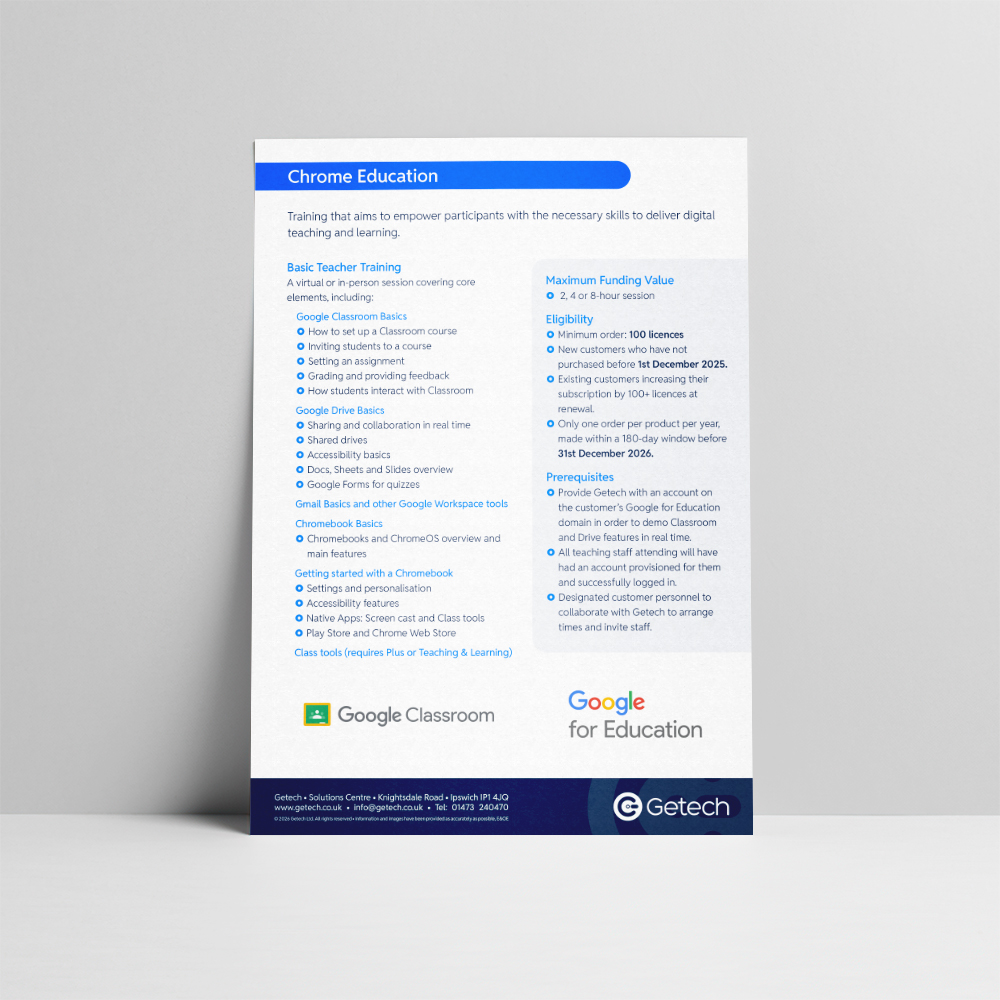 Chrome Education: Basic Teacher Training