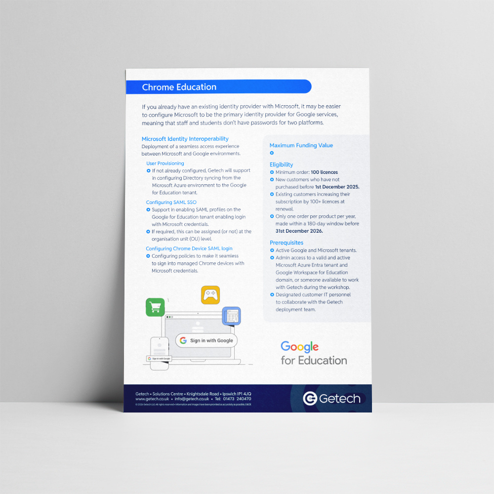 Chrome Education: Microsoft Identity Interoperability