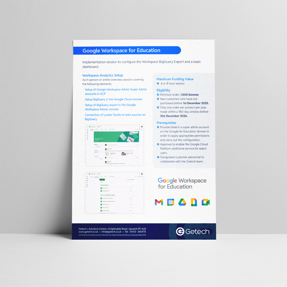 Google Workspace for Education: Workspace Analytics Setup