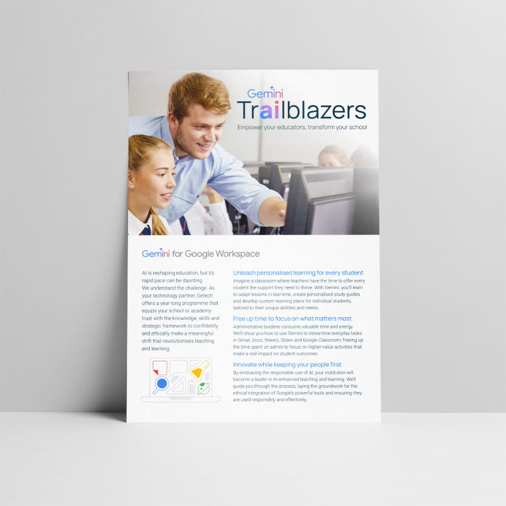 Gemini Trailblazers: Empower your educators, transform your school