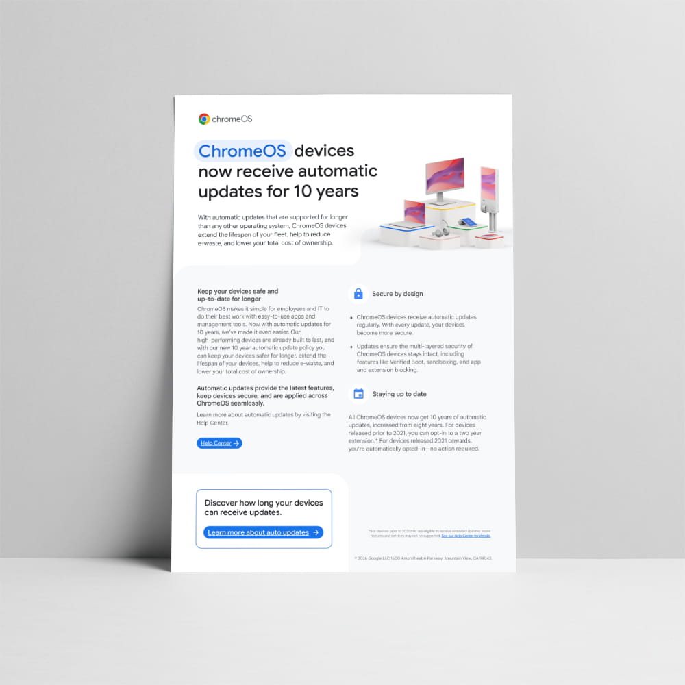 10 Years of Automatic Updates for ChromeOS Devices