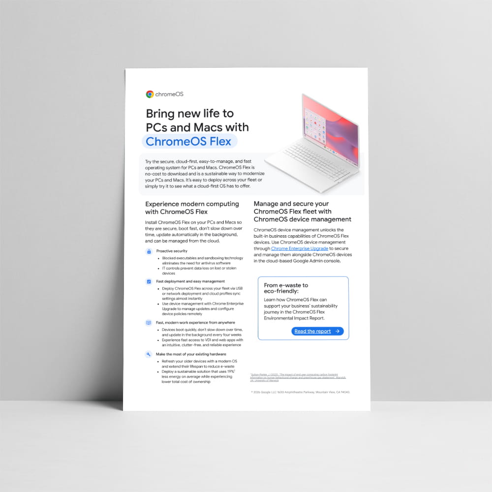 Experience Modern Computing with ChromeOS Flex