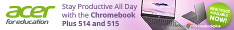 Stay productive all day with the Chromebook Plus 514 and 515